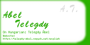 abel telegdy business card